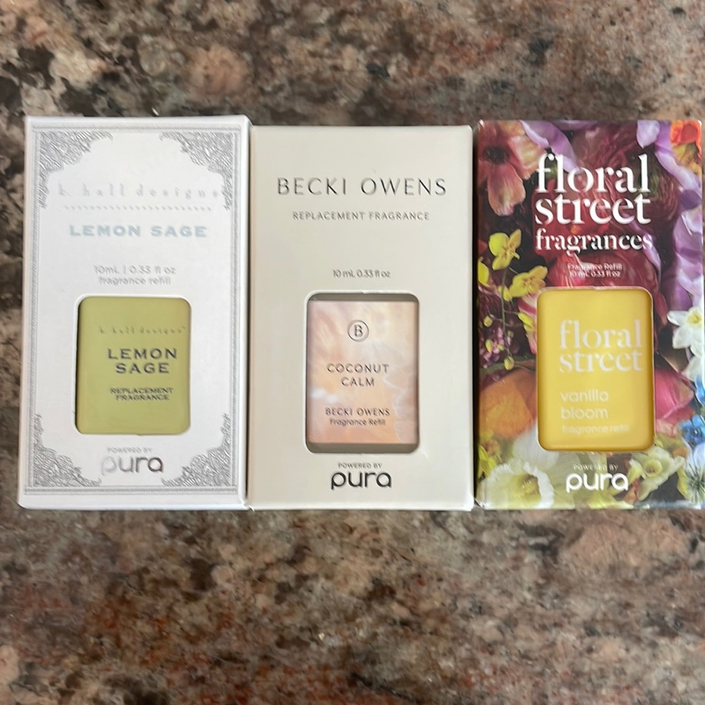 Pura replacement fragrances (3)